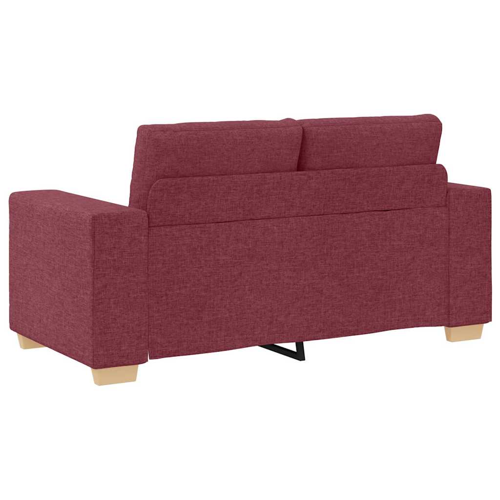Ensemble de Canapés 2 pcs Bordeaux 221 x 78 x 80 cm Tissu - XIOS