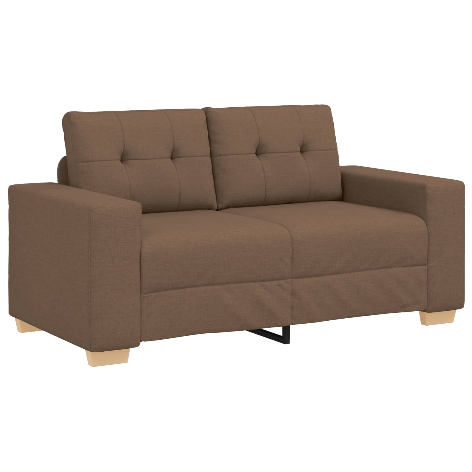 Canapé 2 pcs Marron 221 x 80 x 80 cm Tissu - XIOS