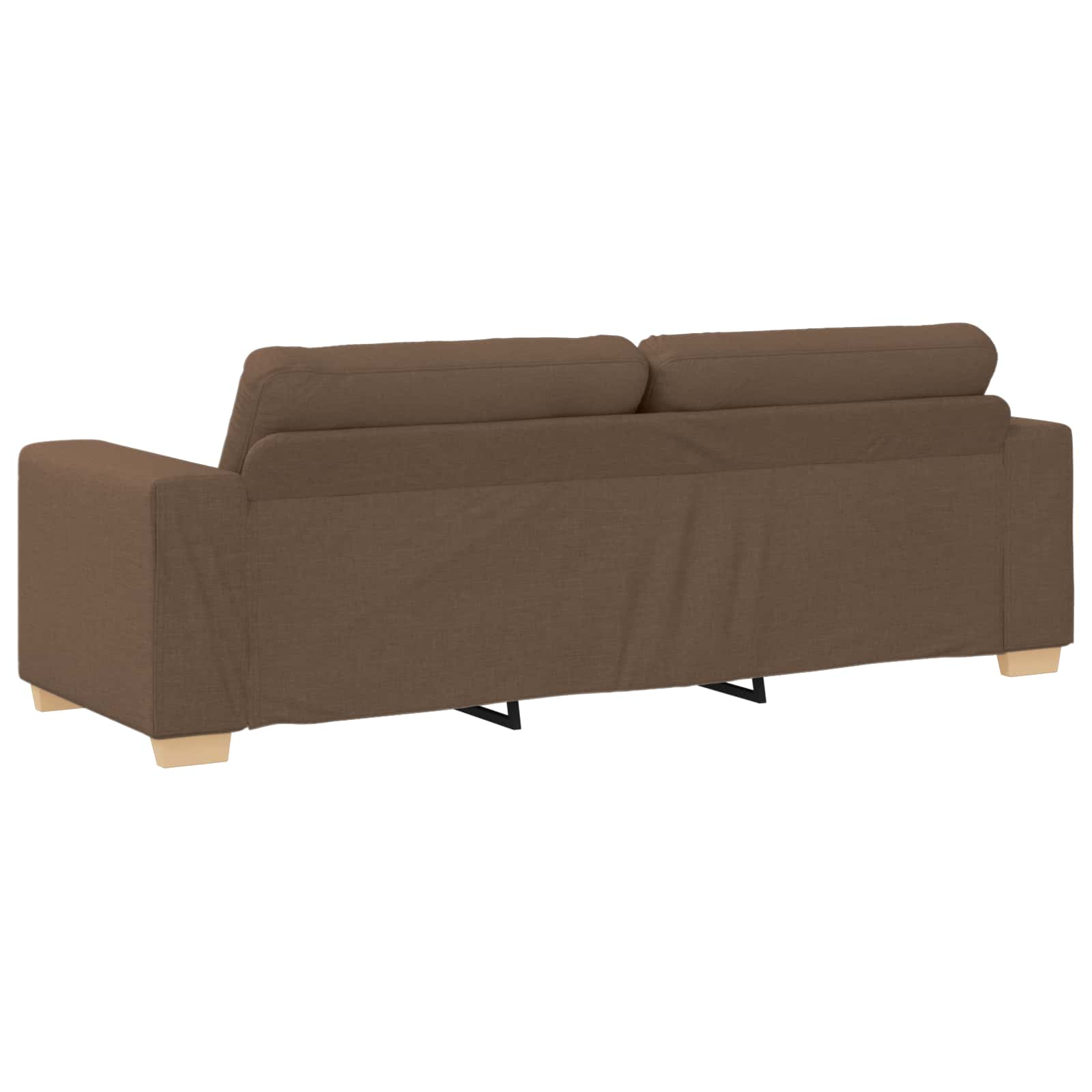 Canapé 2 pcs Marron 221 x 80 x 80 cm Tissu - XIOS