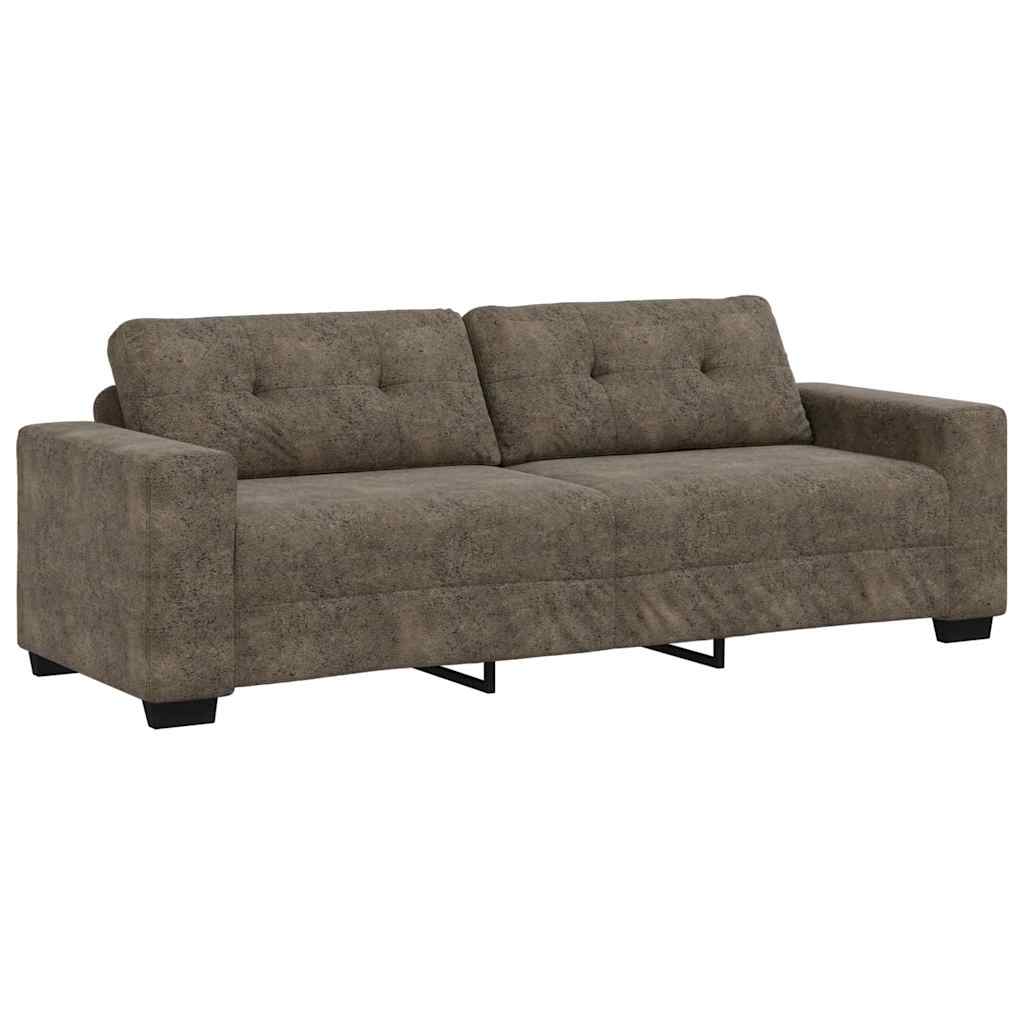 Canapé 2 pcs Gris foncé 221 x 80 x 80 cm tissu - XIOS