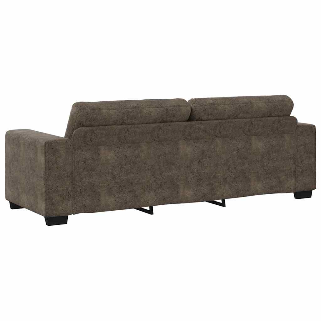 Canapé 2 pcs Gris foncé 221 x 80 x 80 cm tissu - XIOS