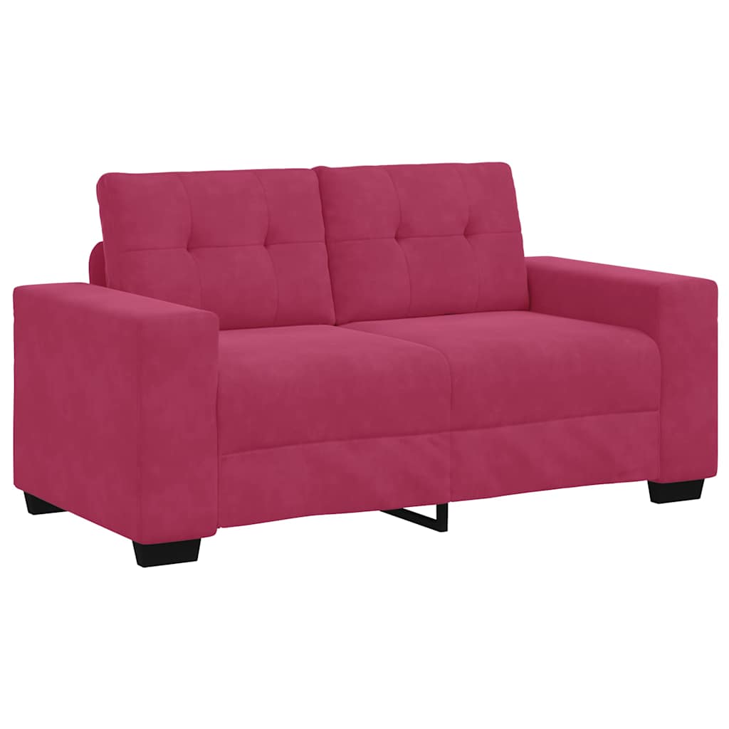 Ensemble de Canapés 2 pcs Rouge bordeaux 221 x 78 x 80 cm - XIOS