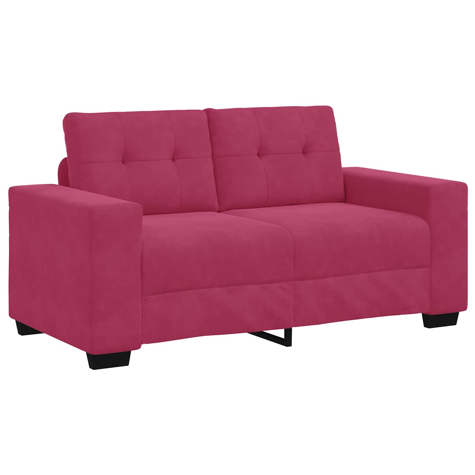 Canapé 2 pcs Rouge Vin 221 x 80 x 80 cm tissu - XIOS