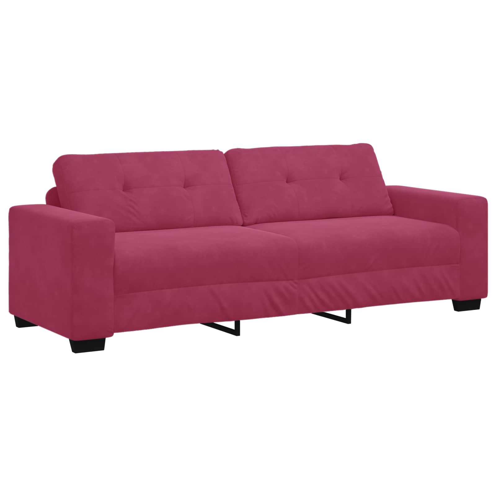 Canapé 2 pcs Rouge Vin 221 x 80 x 80 cm tissu - XIOS