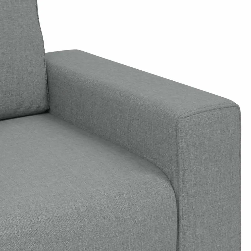 Ensemble de canapé 2 pcs avec coussins en tissu gris clair - XIOS