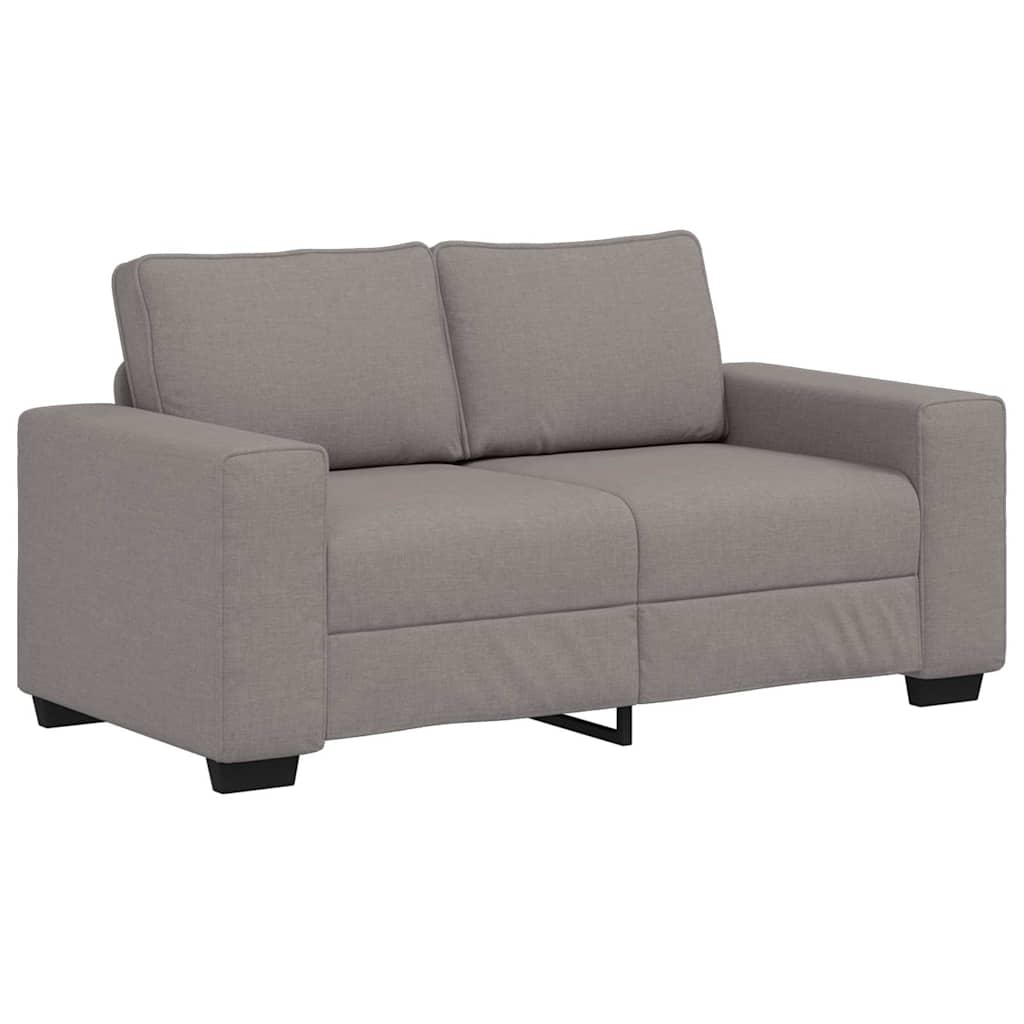 Ensemble de canapé 2 pcs avec coussins en tissu taupe - XIOS