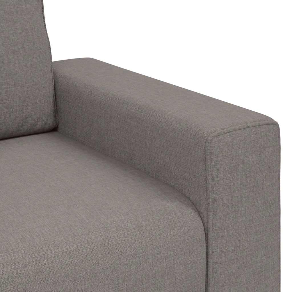 Ensemble de canapé 2 pcs avec coussins en tissu taupe - XIOS