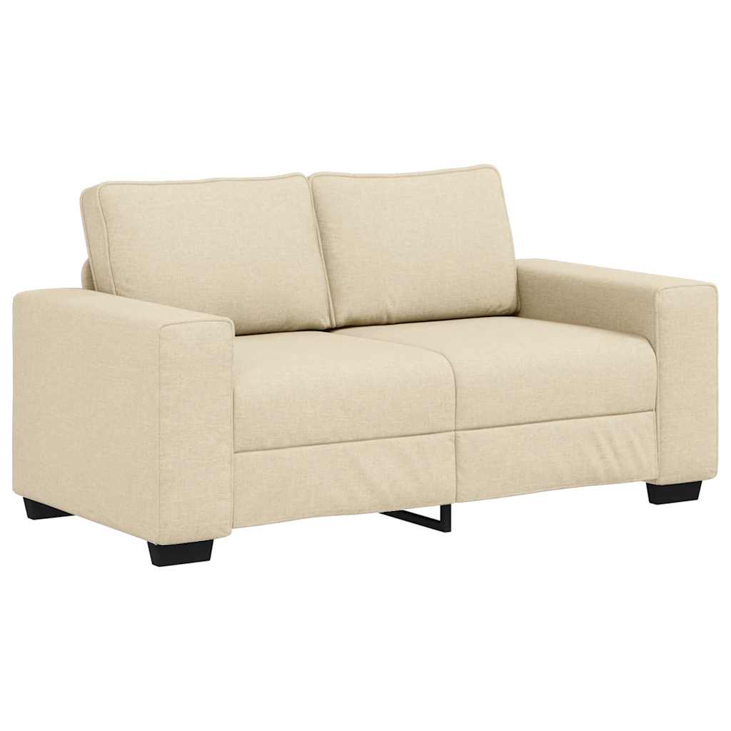 Ensemble de canapé 2 pcs avec coussins en tissu crème - XIOS