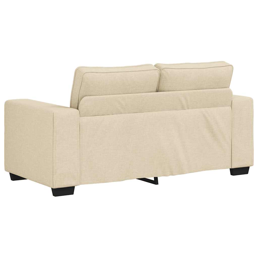 Ensemble de canapé 2 pcs avec coussins en tissu crème - XIOS