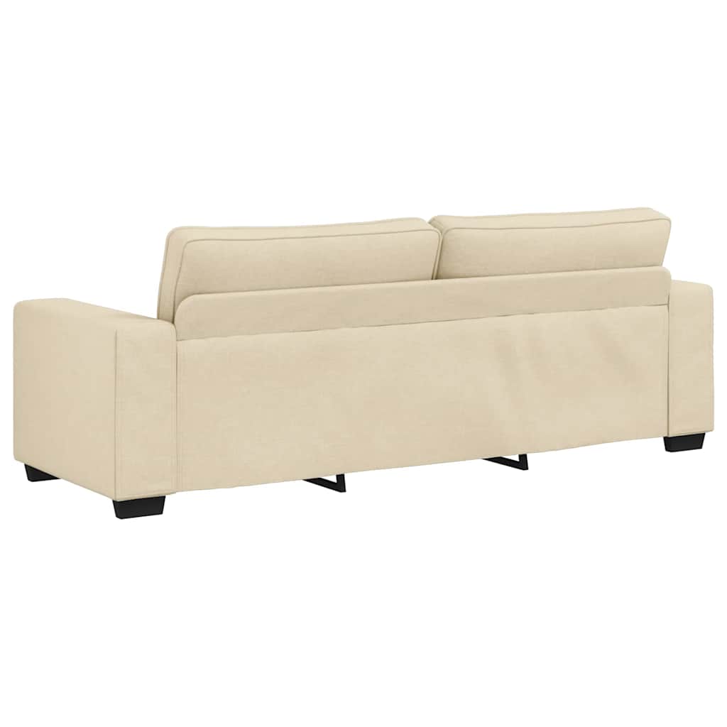 Ensemble de canapé 2 pcs avec coussins en tissu crème - XIOS