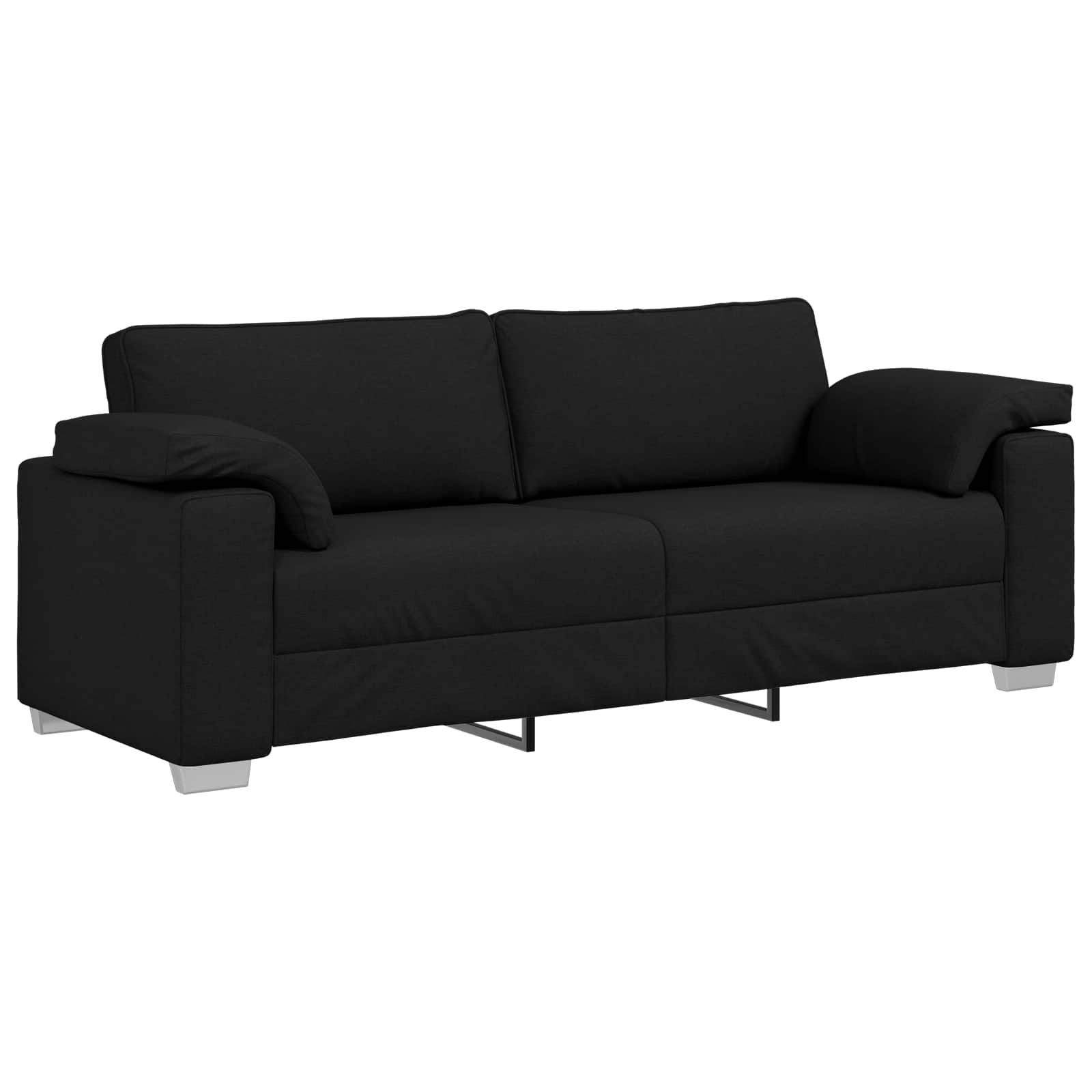 Canapé 2 pcs Noir 219 x 80 x 82 cm tissu - XIOS