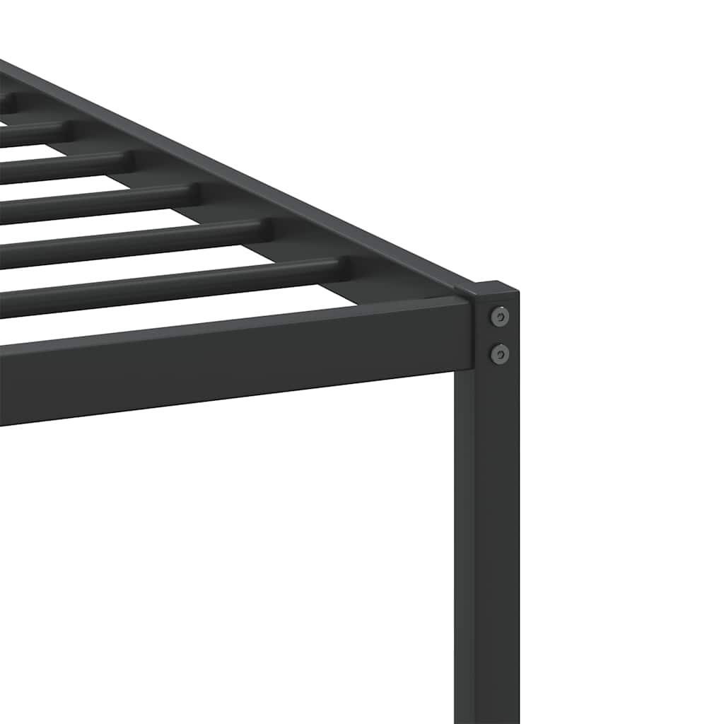 Cadre de lit sans matelas chêne fumé 80x200cm bois d'ingénierie - XIOS