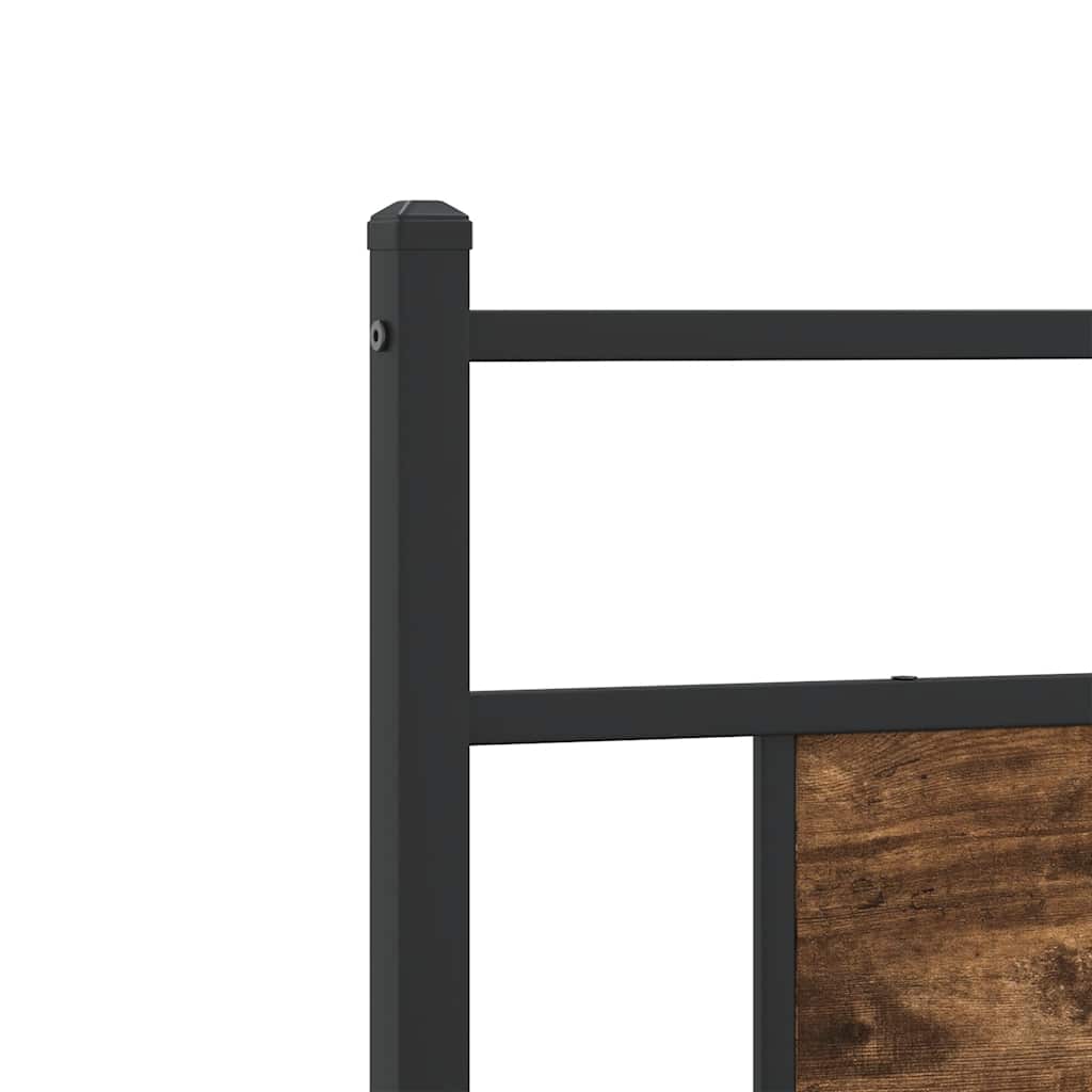 Cadre de lit sans matelas chêne fumé 90x190cm bois d'ingénierie - XIOS