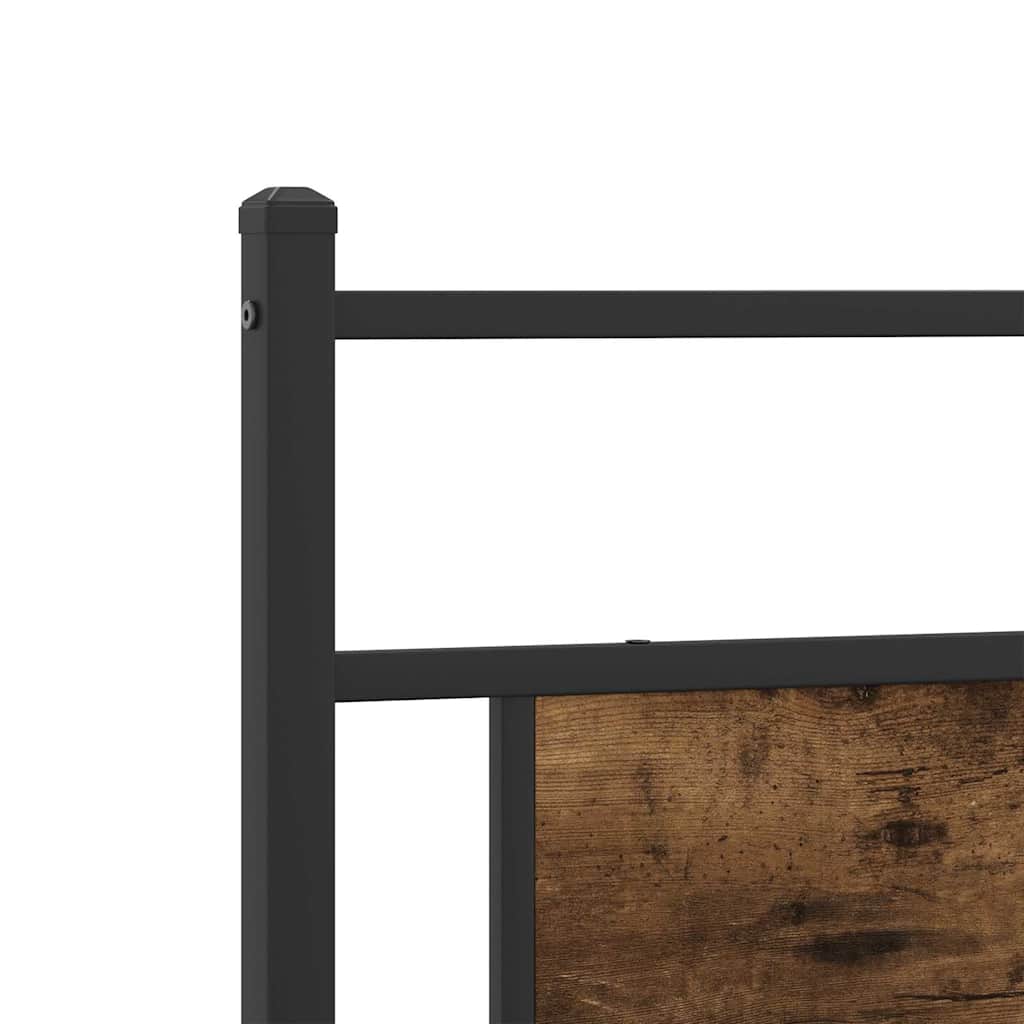 Cadre de lit sans matelas chêne fumé 100x200 cm bois ingénierie - XIOS