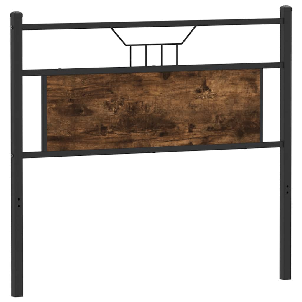 Tête de lit chêne fumé 100 cm bois d'ingénierie et acier - XIOS