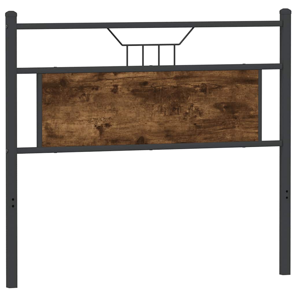 Tête de lit chêne fumé 107 cm bois d'ingénierie et acier - XIOS