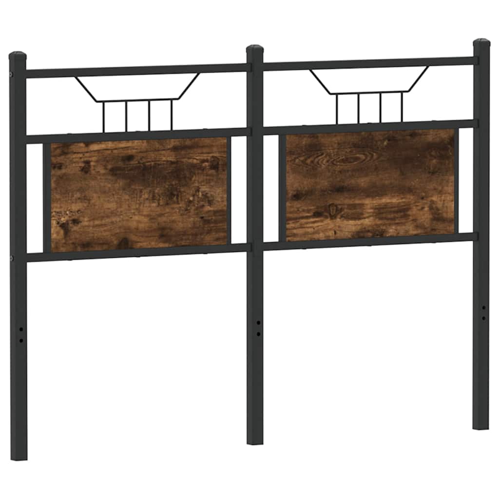 Tête de lit chêne fumé 120 cm bois d'ingénierie et acier - XIOS
