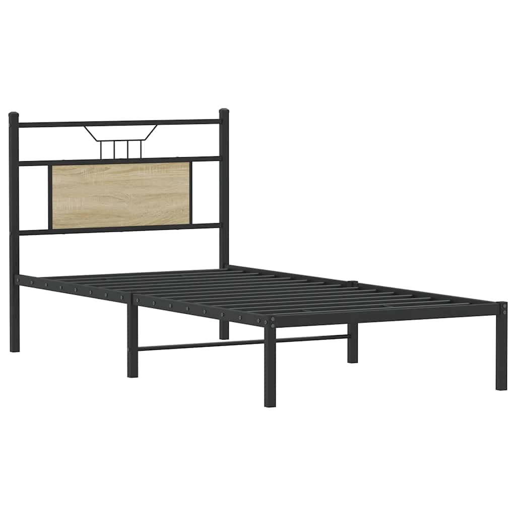 Cadre de lit sans matelas chêne sonoma 80x200 cm - XIOS