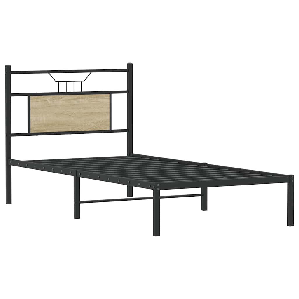 Cadre de lit sans matelas chêne sonoma 90x190 cm - XIOS