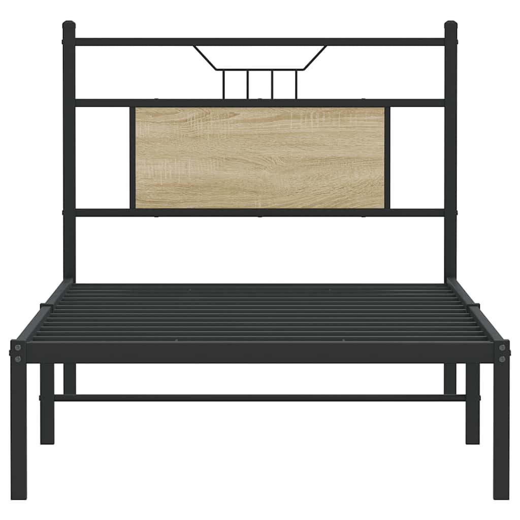 Cadre de lit sans matelas chêne sonoma 90x200 cm - XIOS
