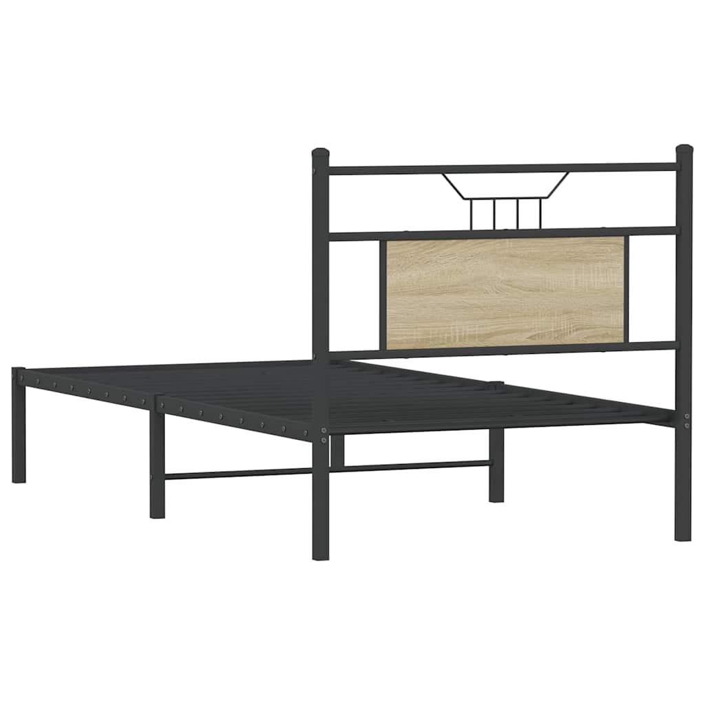 Cadre de lit sans matelas chêne sonoma 90x200 cm - XIOS