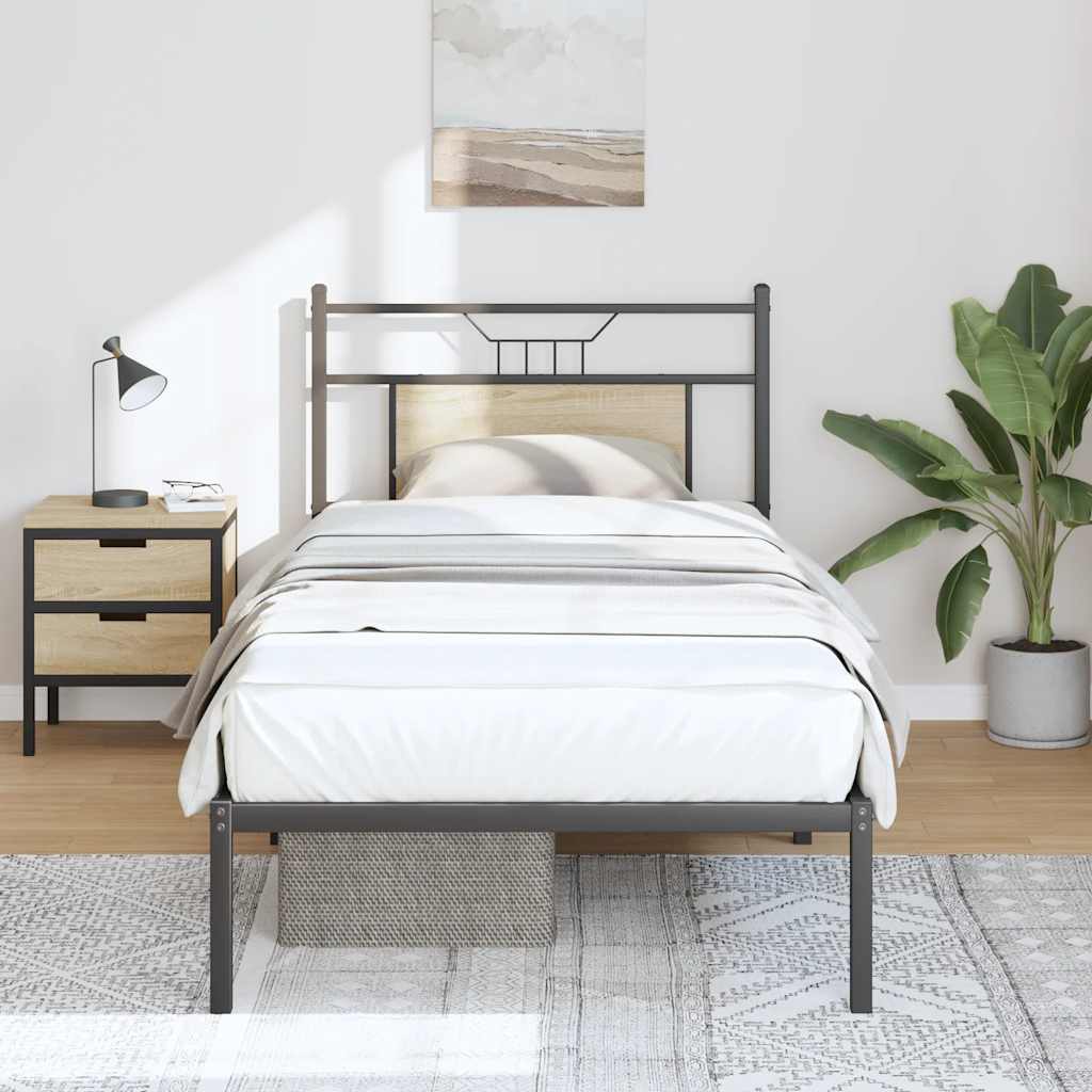 Cadre de lit sans matelas chêne sonoma 90x200 cm - XIOS