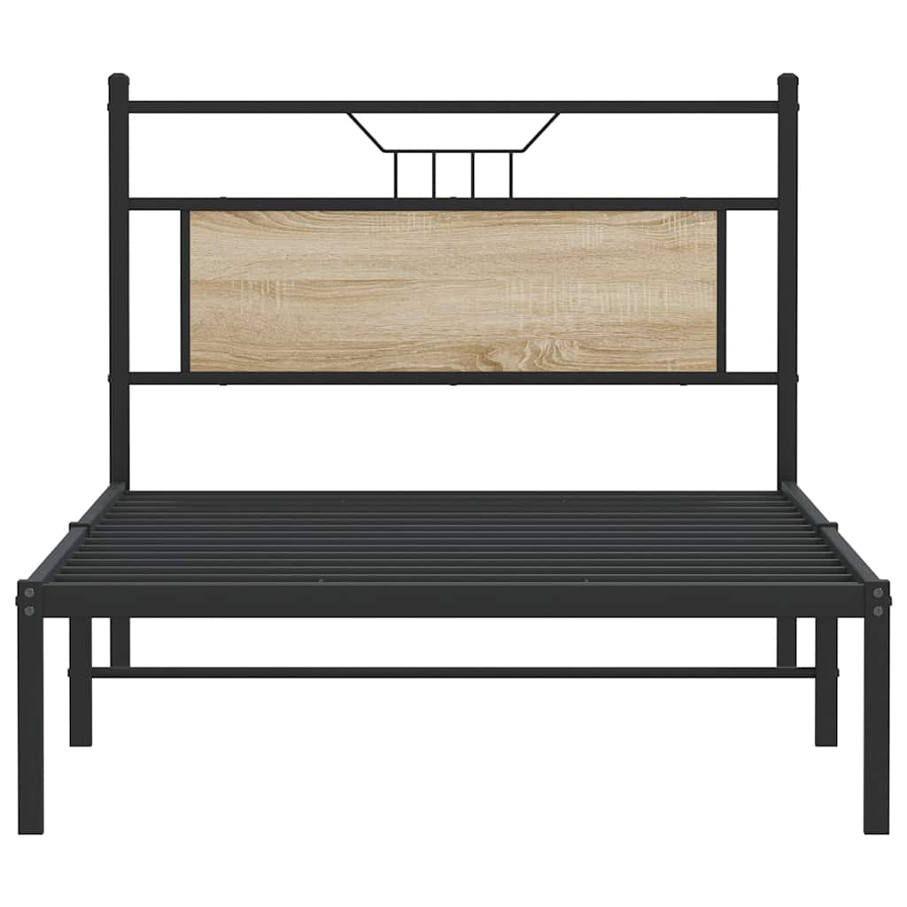 Cadre de lit sans matelas chêne sonoma 100x190 cm - XIOS