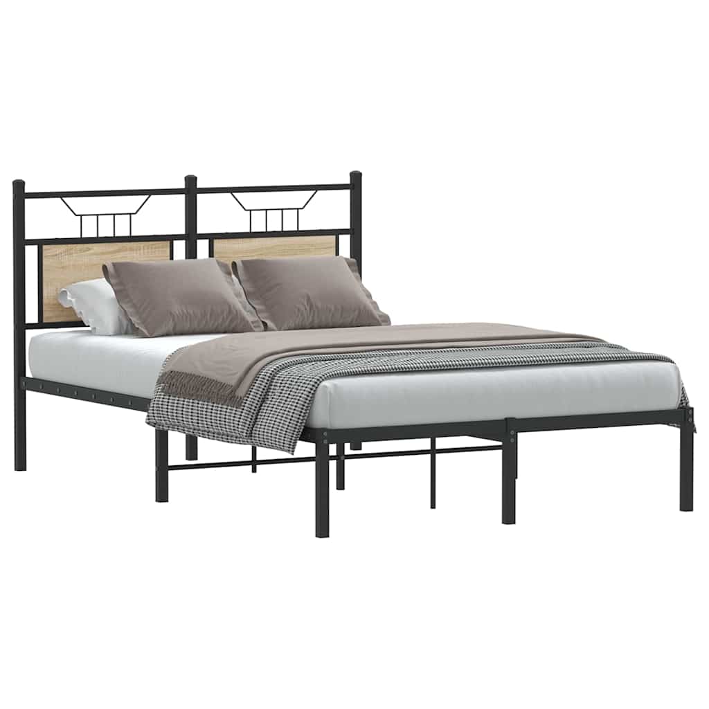 Cadre de lit sans matelas chêne sonoma 120x190 cm - XIOS