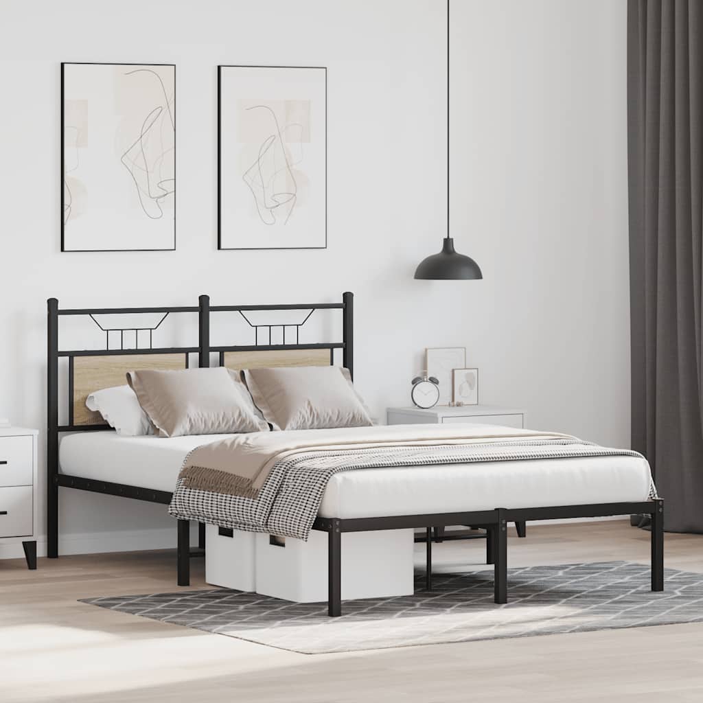 Cadre de lit sans matelas chêne sonoma 120x200 cm - XIOS