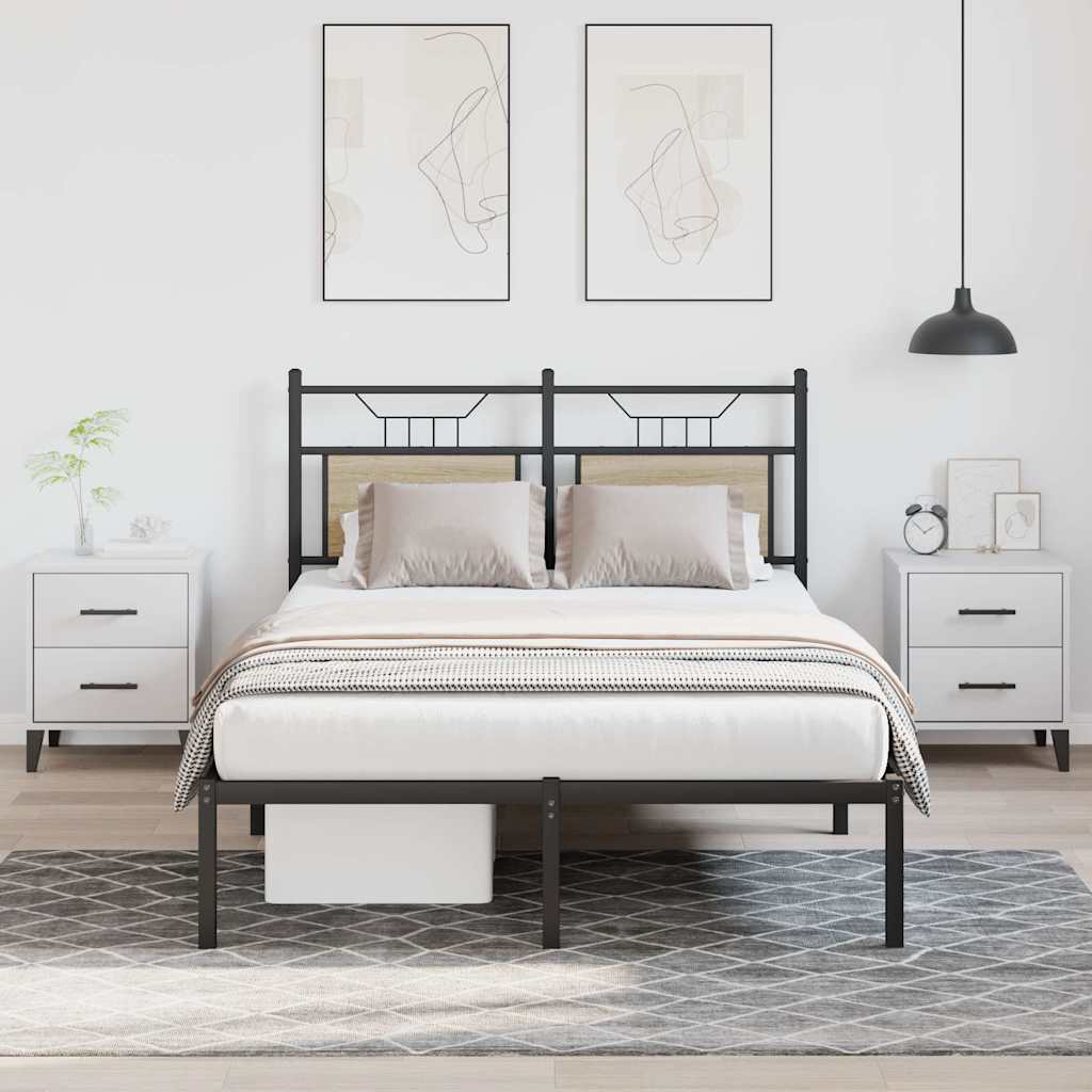 Cadre de lit sans matelas chêne sonoma 120x200 cm - XIOS