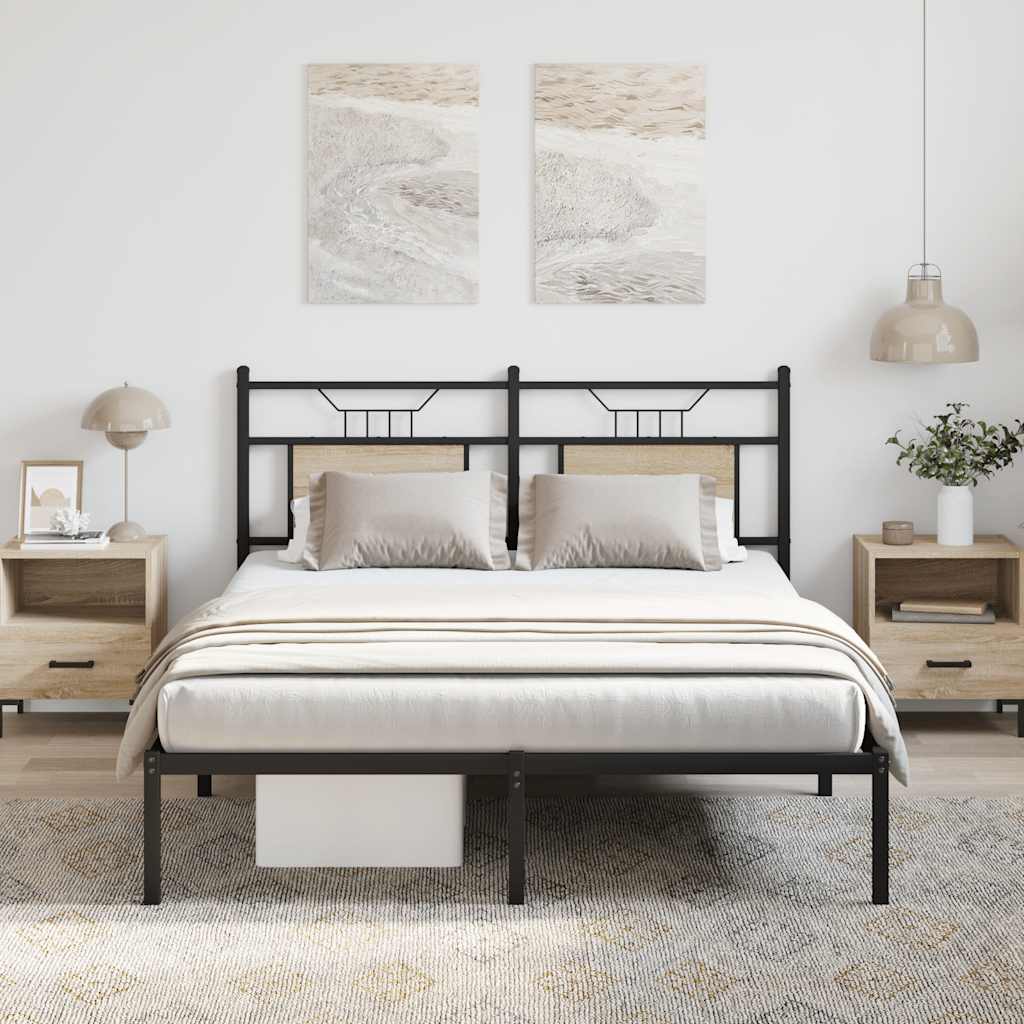 Cadre de lit sans matelas chêne sonoma 137x190 cm - XIOS
