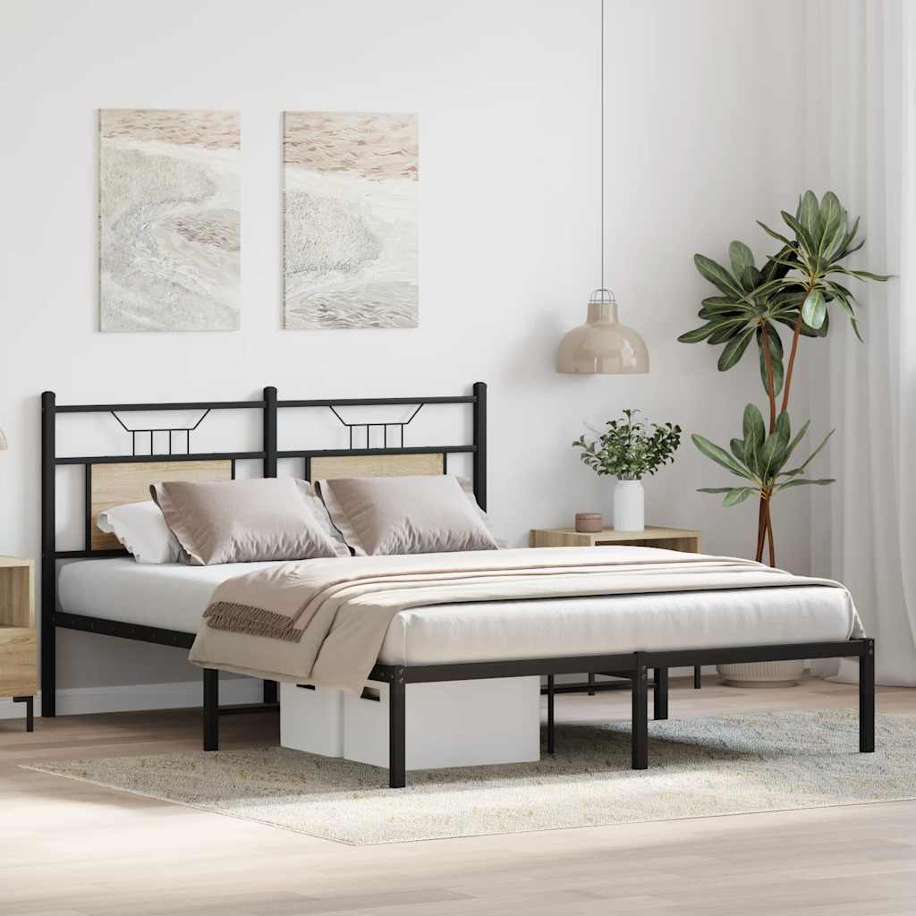 Cadre de lit sans matelas chêne sonoma 140x190 cm - XIOS