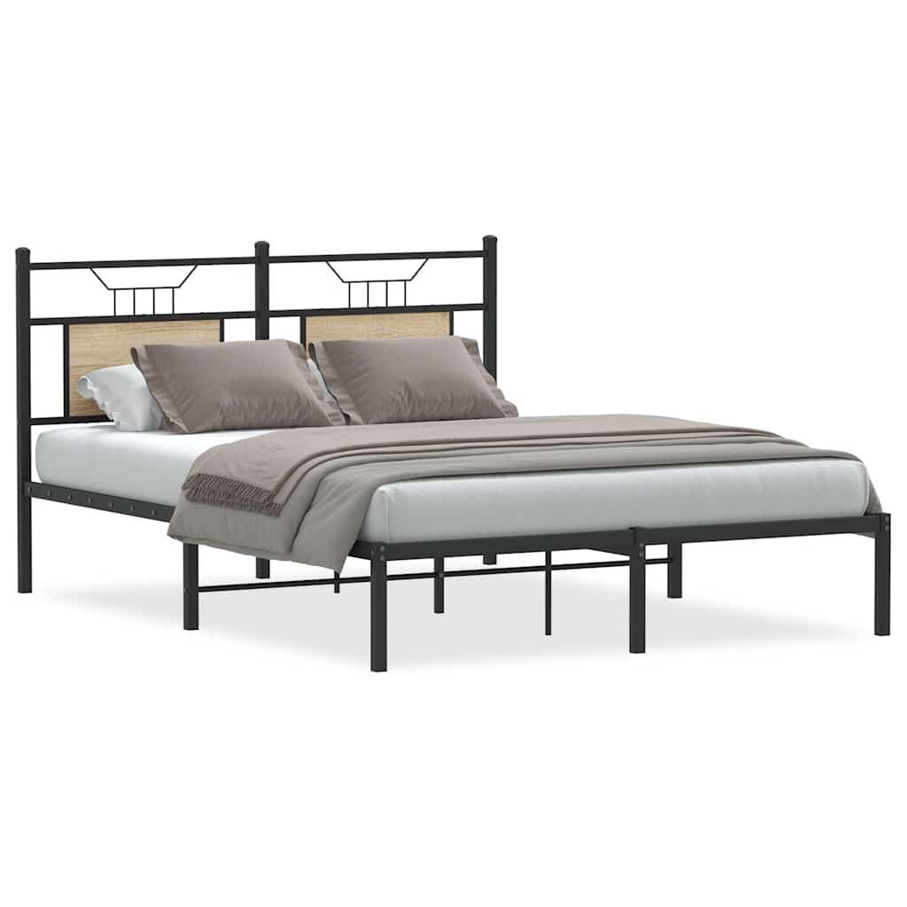 Cadre de lit sans matelas chêne sonoma 150x200 cm - XIOS