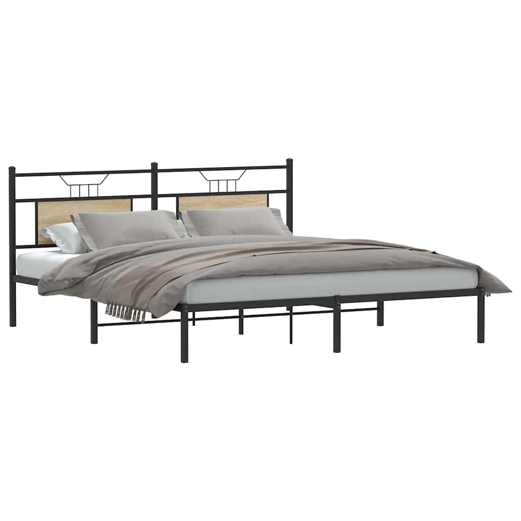 Cadre de lit sans matelas chêne sonoma 160x200 cm - XIOS