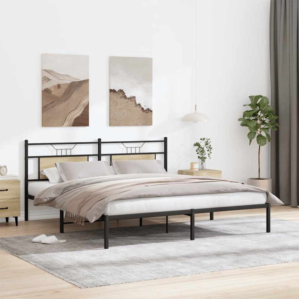 Cadre de lit sans matelas chêne sonoma 160x200 cm - XIOS