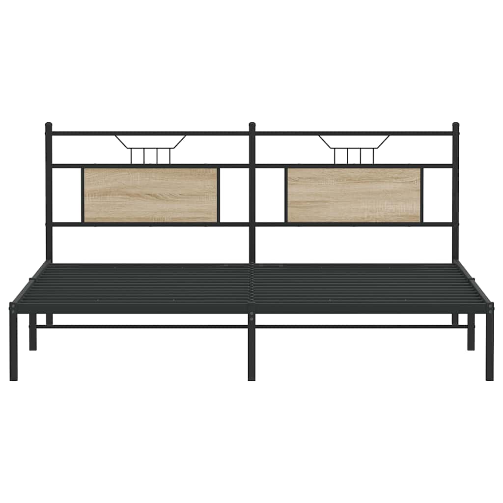 Cadre de lit sans matelas chêne sonoma 160x200 cm - XIOS