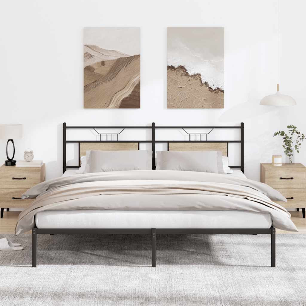 Cadre de lit sans matelas chêne sonoma 183x203 cm - XIOS