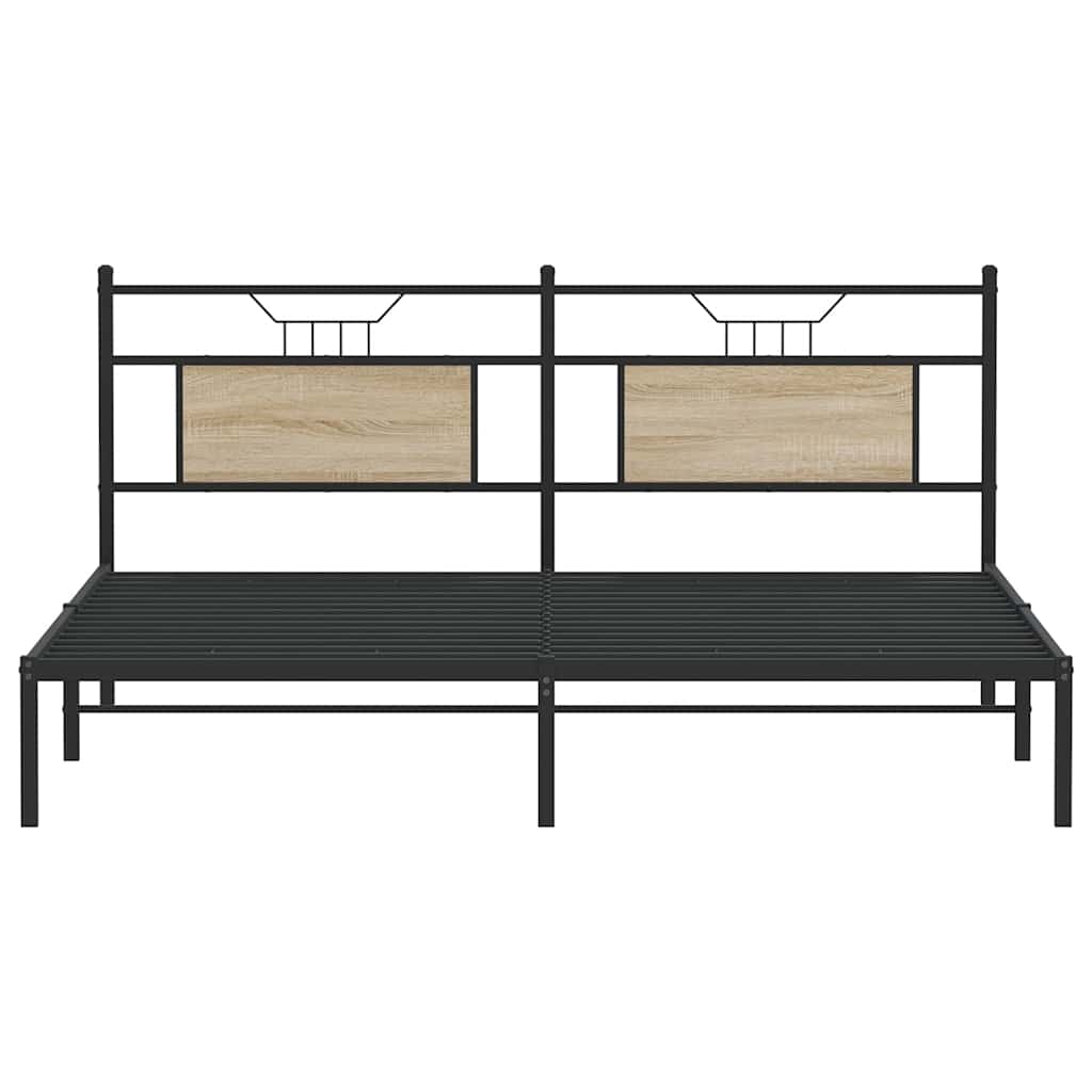 Cadre de lit sans matelas chêne sonoma 183x213 cm - XIOS