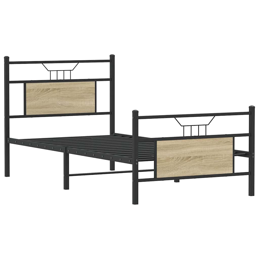 Cadre de lit sans matelas chêne sonoma 80x200 cm - XIOS
