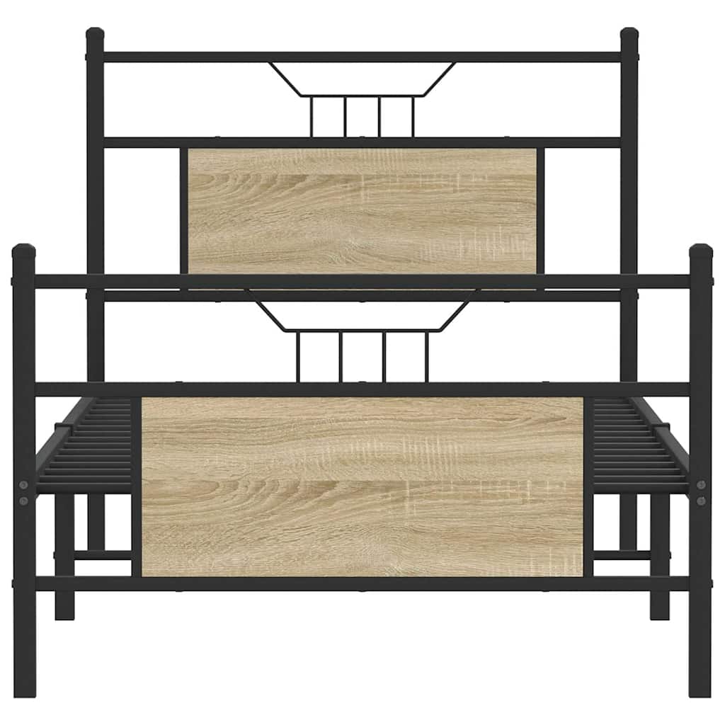 Cadre de lit sans matelas chêne sonoma 90x200 cm - XIOS