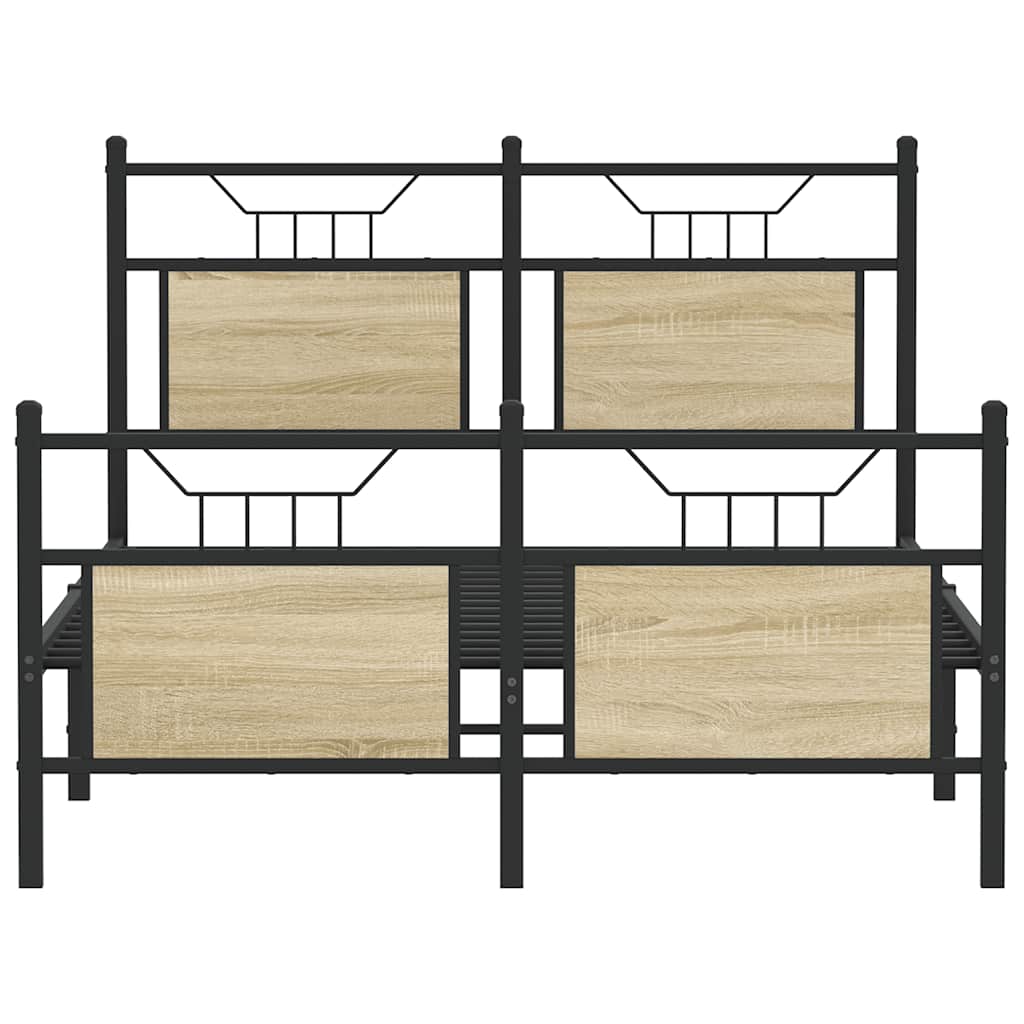 Cadre de lit sans matelas chêne sonoma 120x190 cm - XIOS