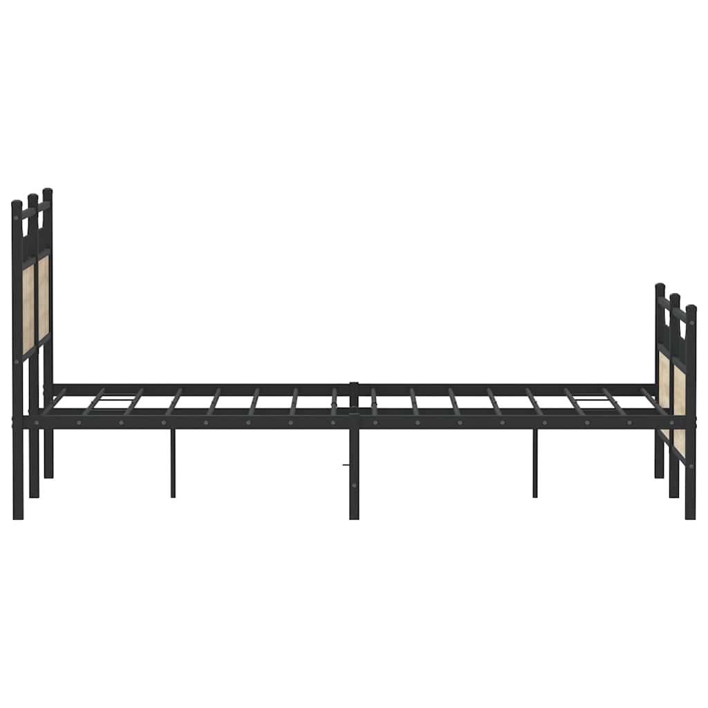 Cadre de lit sans matelas chêne sonoma 137x190 cm - XIOS
