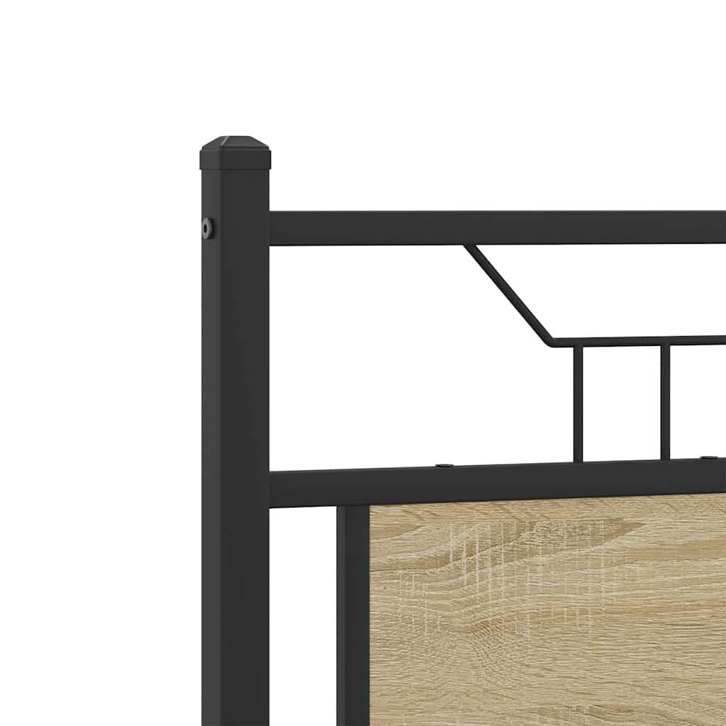 Cadre de lit sans matelas chêne sonoma 137x190 cm - XIOS