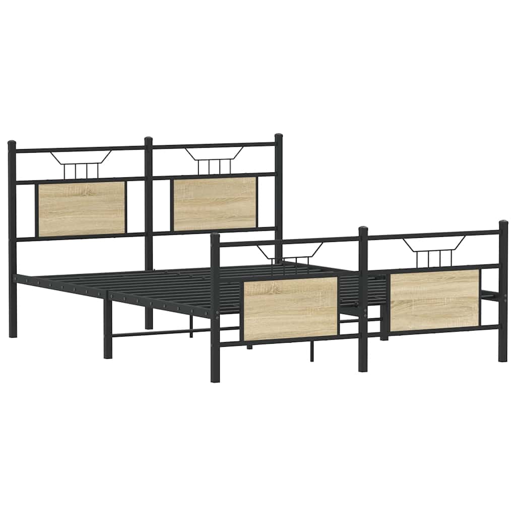 Cadre de lit sans matelas chêne sonoma 140x190 cm - XIOS
