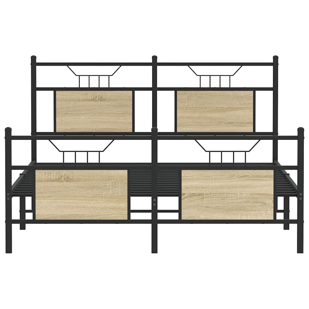 Cadre de lit sans matelas chêne sonoma 140x200 cm - XIOS