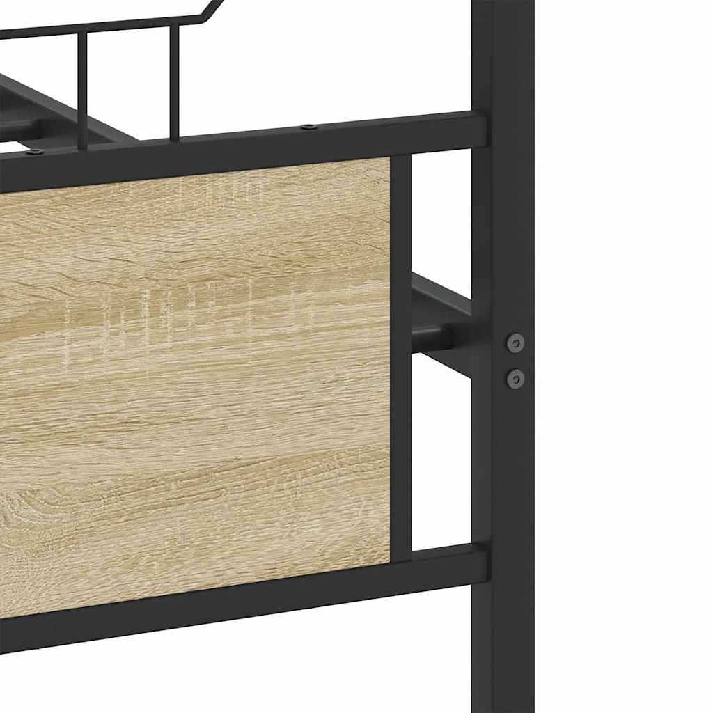 Cadre de lit sans matelas chêne sonoma 150x200 cm - XIOS
