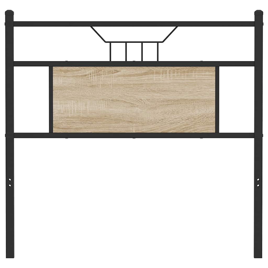 Tête de lit chêne sonoma 75 cm bois d'ingénierie et acier - XIOS