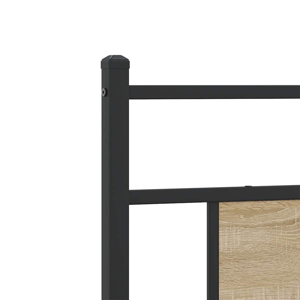 Tête de lit chêne sonoma 75 cm bois d'ingénierie et acier - XIOS