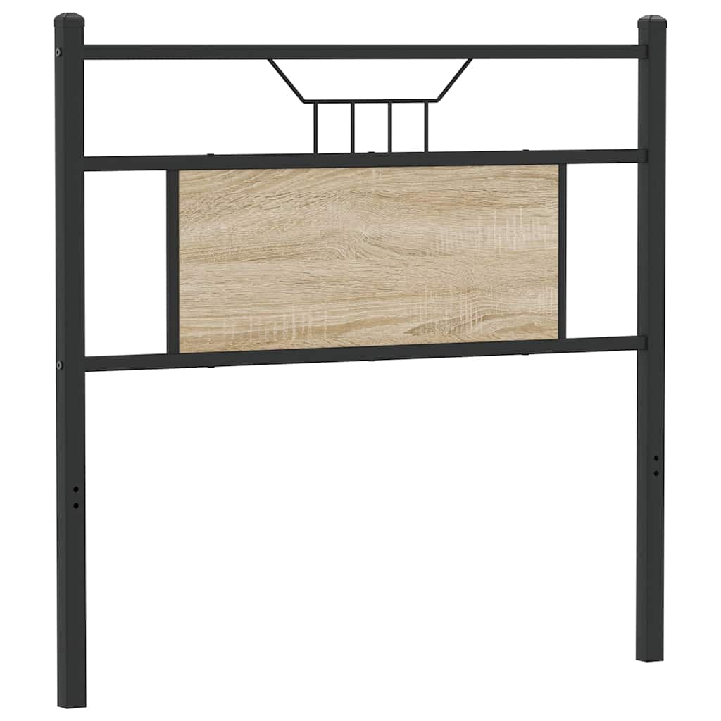 Tête de lit chêne sonoma 80 cm bois d'ingénierie et acier - XIOS