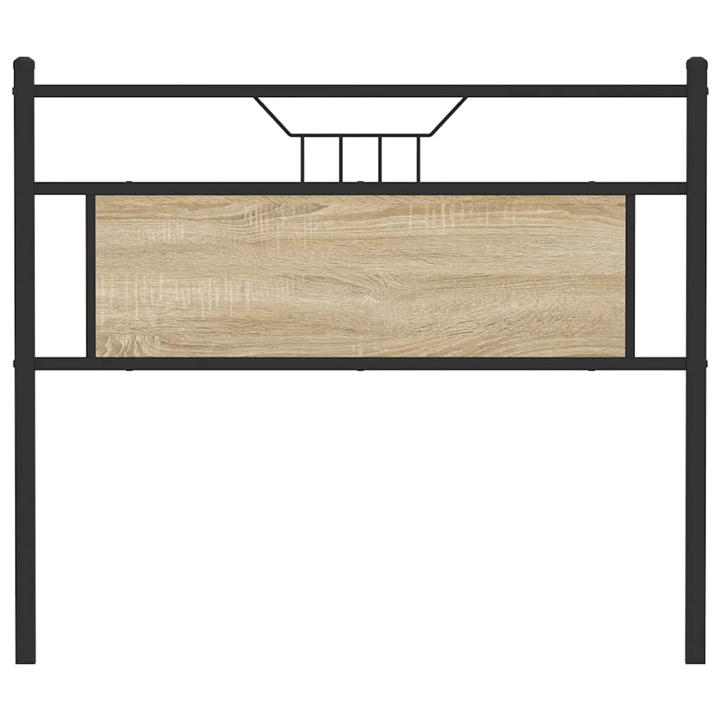 Tête de lit chêne sonoma 100 cm bois d'ingénierie et acier - XIOS